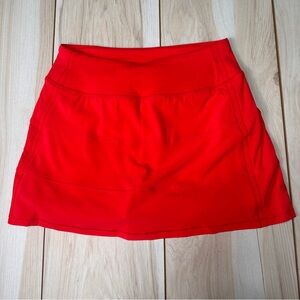 CRZ YOGA NWT Feathery-Fit High Waist Tennis Skirt 14'' 3 Pockets Size XXS Red